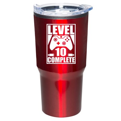 Level 10 Complete Video Gamer 10th Birthday Tumbler