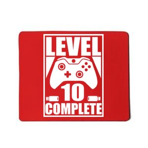 Level 10 Complete Video Gamer 10th Birthday Mousepad