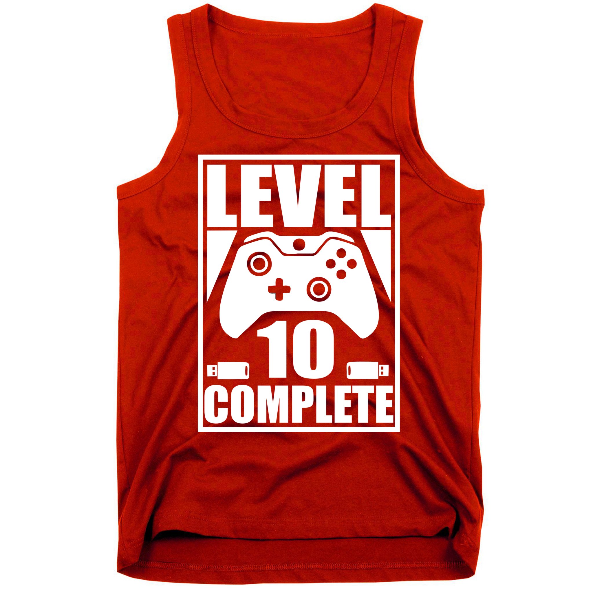 Level 10 Complete Video Gamer 10th Birthday Tank Top