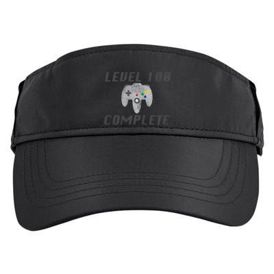 Level 100 Complete 100th Birthday Adult Drive Performance Visor