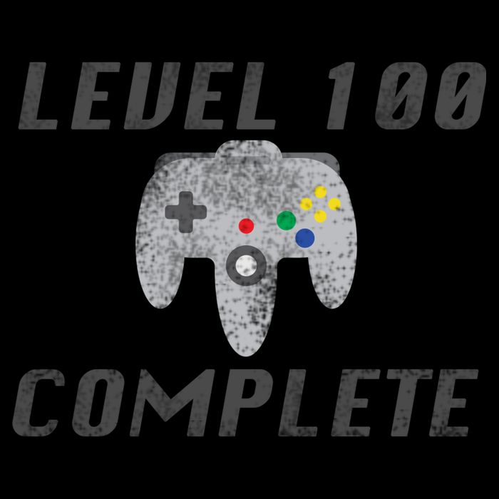 Level 100 Complete 100th Birthday Drawstring Bag