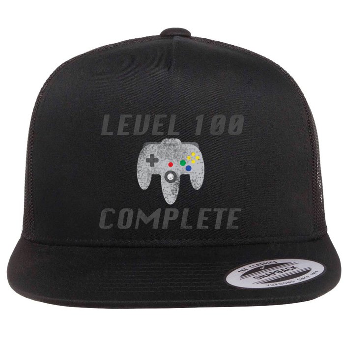 Level 100 Complete 100th Birthday Flatbill Hat