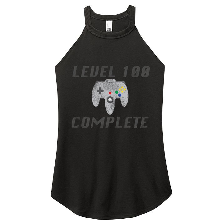 Level 100 Complete 100th Birthday Women's Perfect Tri Rocker Tank