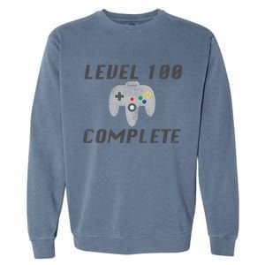 Level 100 Complete 100th Birthday Garment-Dyed Sweatshirt