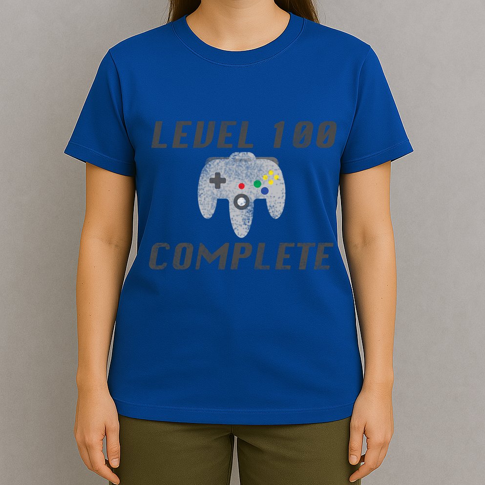 Level 100 Complete 100th Birthday T-Shirt