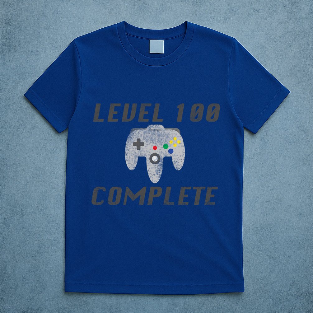 Level 100 Complete 100th Birthday T-Shirt