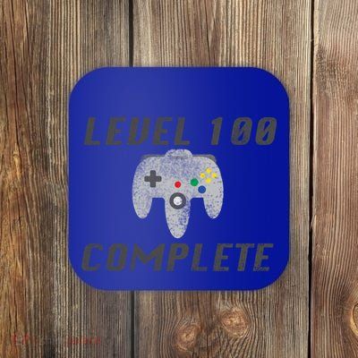 Level 100 Complete 100th Birthday Coaster