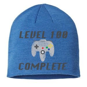 Level 100 Complete 100th Birthday Sustainable Beanie