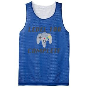 Level 100 Complete 100th Birthday Mesh Reversible Basketball Jersey Tank