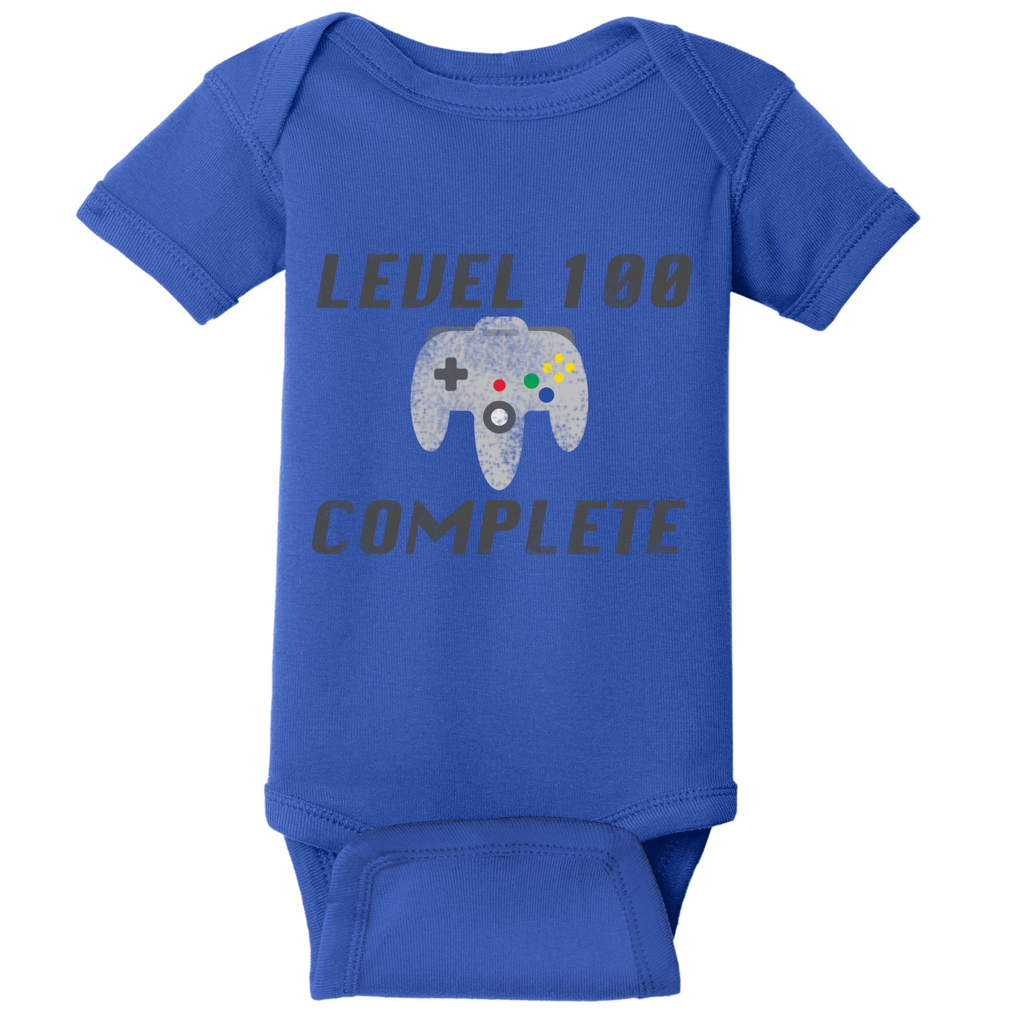 Level 100 Complete 100th Birthday Baby Bodysuit