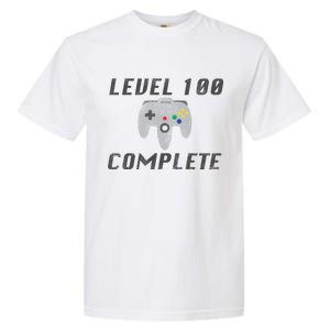 Level 100 Complete 100th Birthday Garment-Dyed Heavyweight T-Shirt