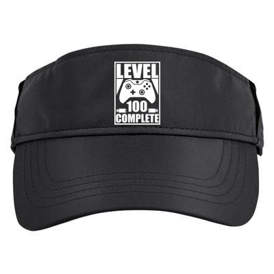 Level 100 Complete Video Gamer 100th Birthday Adult Drive Performance Visor