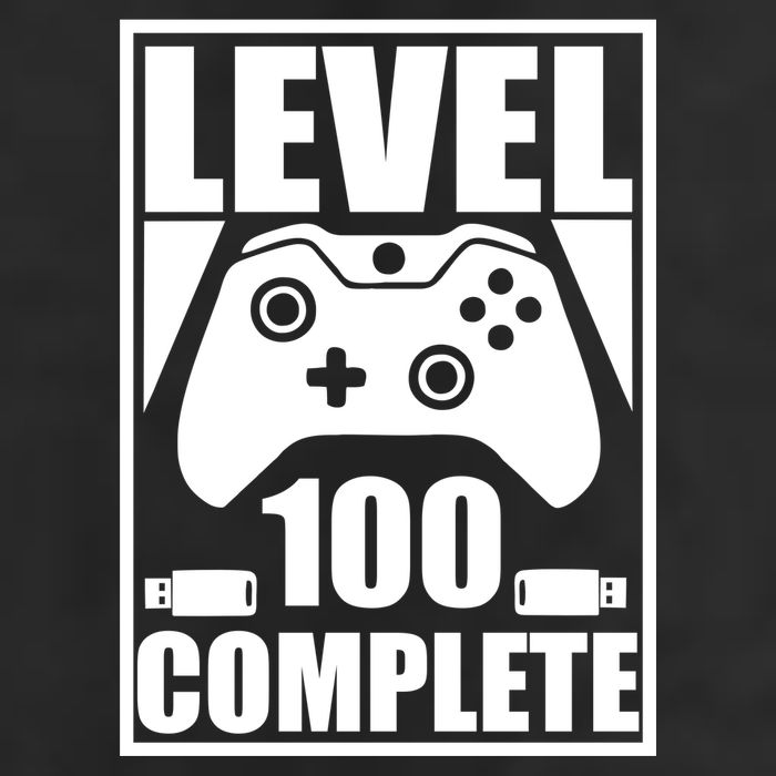 Level 100 Complete Video Gamer 100th Birthday Adult Drive Performance Visor