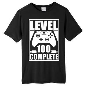 Level 100 Complete Video Gamer 100th Birthday Tall Fusion ChromaSoft Performance T-Shirt