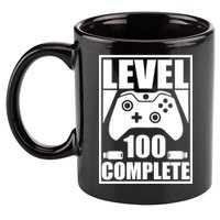 Level 100 Complete Video Gamer 100th Birthday 11oz C Handle Ceramic Mug