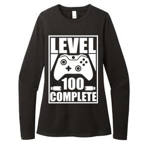 Level 100 Complete Video Gamer 100th Birthday Womens CVC Long Sleeve Shirt