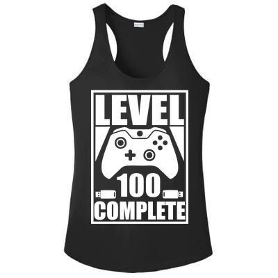 Level 100 Complete Video Gamer 100th Birthday Ladies PosiCharge Competitor Racerback Tank