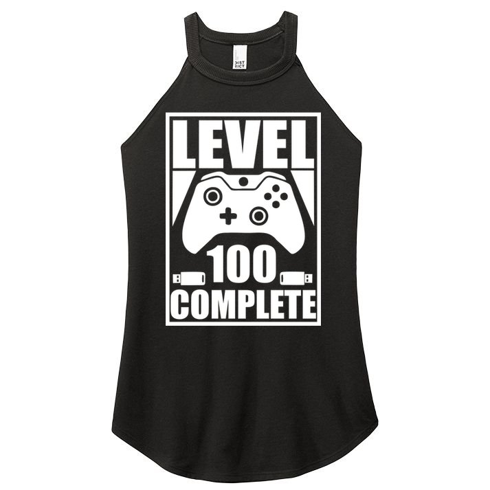 Level 100 Complete Video Gamer 100th Birthday Women's Perfect Tri Rocker Tank