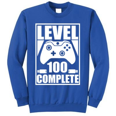 Level 100 Complete Video Gamer 100th Birthday Sweatshirt