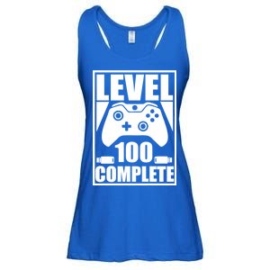 Level 100 Complete Video Gamer 100th Birthday Ladies Essential Flowy Tank