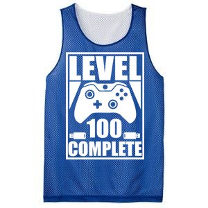 Level 100 Complete Video Gamer 100th Birthday Mesh Reversible Basketball Jersey Tank