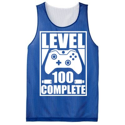 Level 100 Complete Video Gamer 100th Birthday Mesh Reversible Basketball Jersey Tank