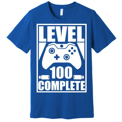 Level 100 Complete Video Gamer 100th Birthday Premium T-Shirt