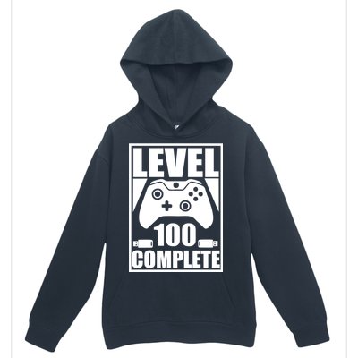 Level 100 Complete Video Gamer 100th Birthday Urban Pullover Hoodie