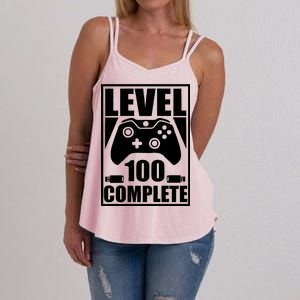 Level 100 Complete Video Gamer 100th Birthday Women's Strappy Tank