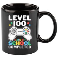 Level 100 Days Of School Completed Gamer 11oz C Handle Ceramic Mug