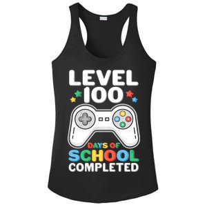 Level 100 Days Of School Completed Gamer Ladies PosiCharge Competitor Racerback Tank