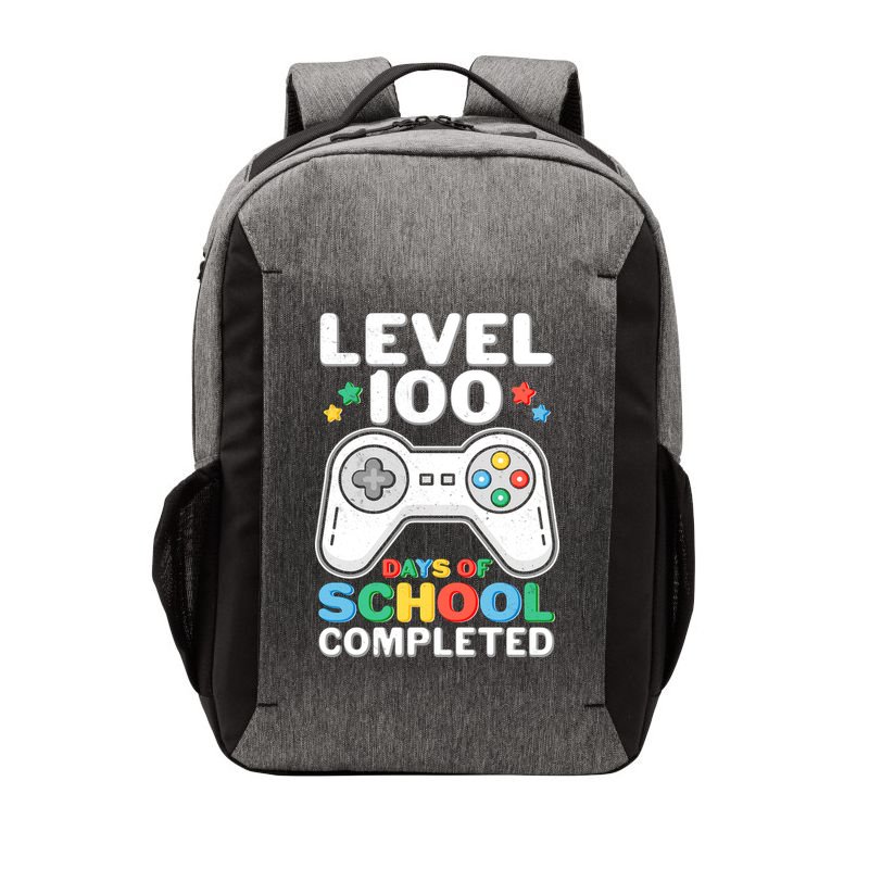 Level 100 Days Of School Completed Gamer Vector Backpack