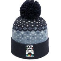 Level 100 Days Of School Completed Gamer The Baniff Cuffed Pom Beanie