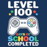 Level 100 Days Of School Completed Gamer Cooling Performance Crew T-Shirt