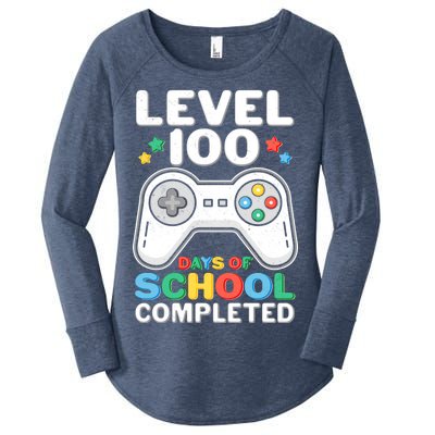 Level 100 Days Of School Completed Gamer Women's Perfect Tri Tunic Long Sleeve Shirt