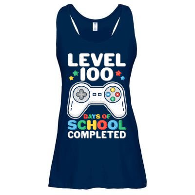 Level 100 Days Of School Completed Gamer Ladies Essential Flowy Tank