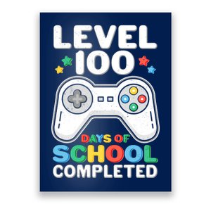 Level 100 Days Of School Completed Gamer Poster