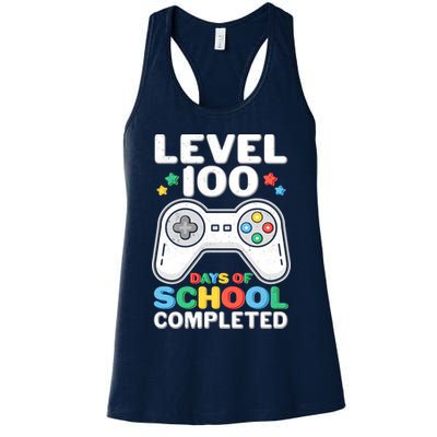 Level 100 Days Of School Completed Gamer Womens Tank Top