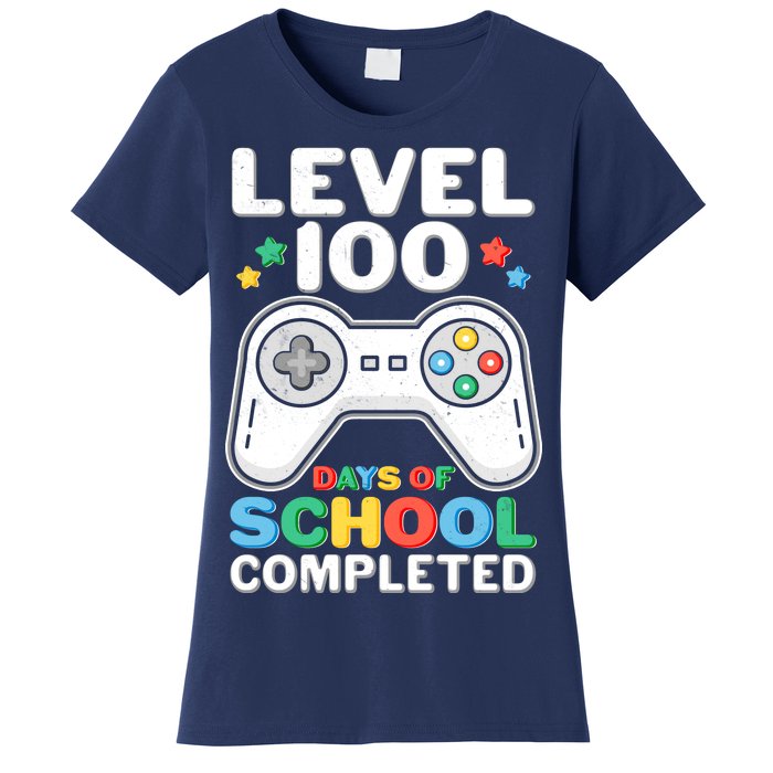 Level 100 Days Of School Completed Gamer Women's T-Shirt