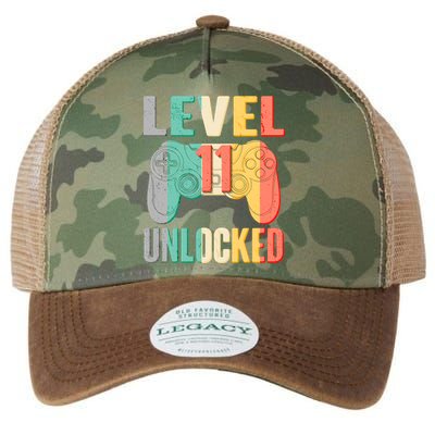 Level 11 Unlocked 11th Birthday Legacy Tie Dye Trucker Hat