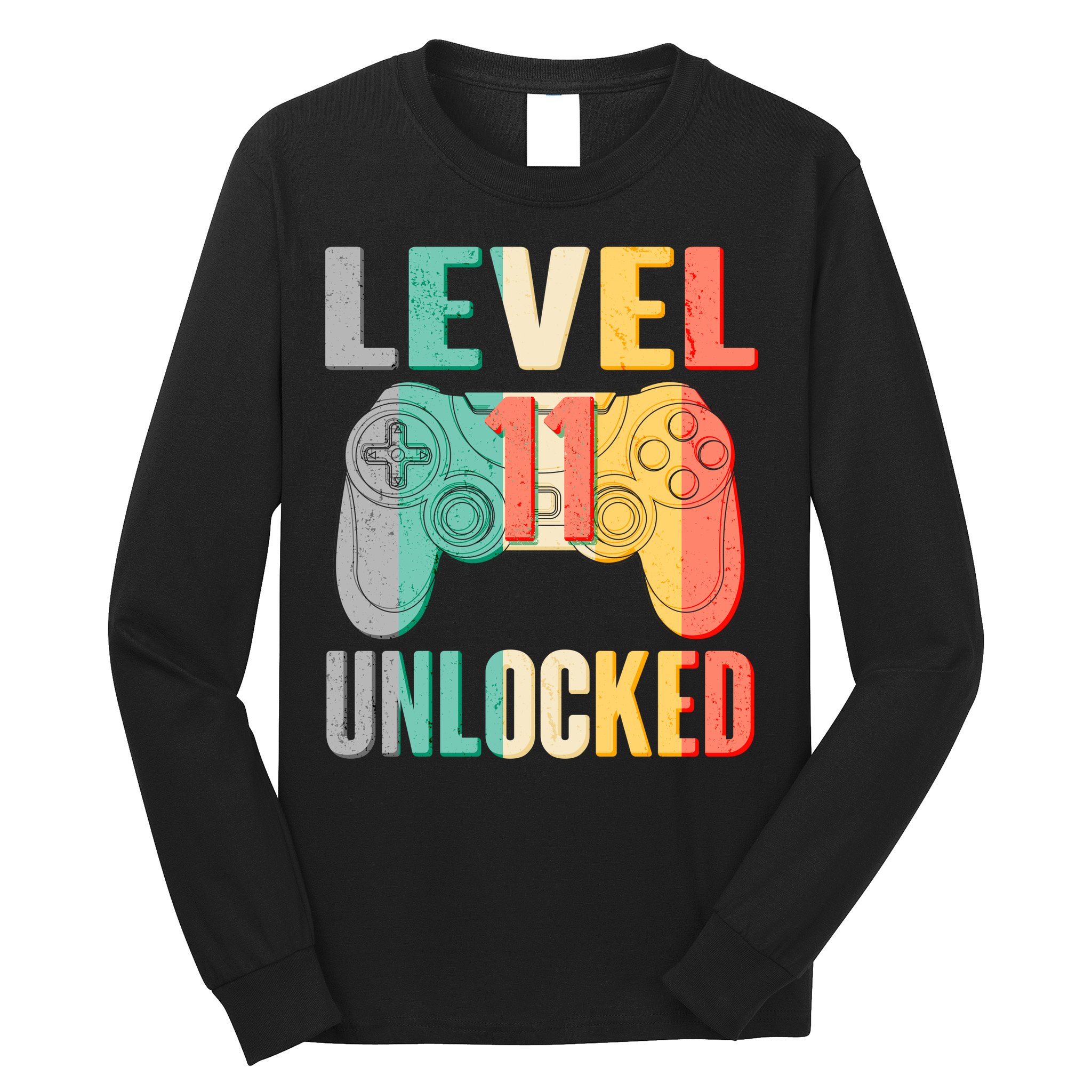 Level 11 Unlocked 11th Birthday Long Sleeve Shirt
