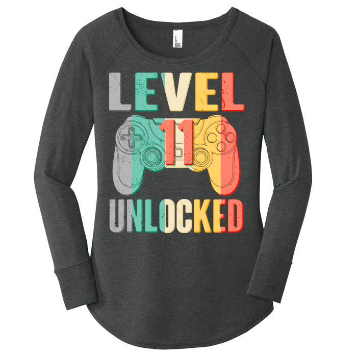 Level 11 Unlocked 11th Birthday Women's Perfect Tri Tunic Long Sleeve Shirt