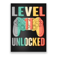 Level 11 Unlocked 11th Birthday Poster