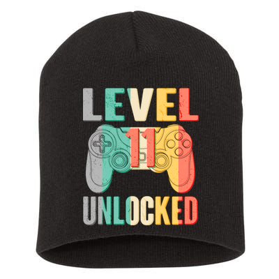 Level 11 Unlocked 11th Birthday Short Acrylic Beanie