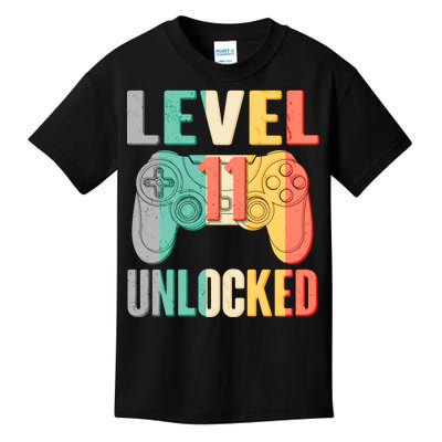 Level 11 Unlocked 11th Birthday Kids T-Shirt