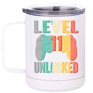 Level 11 Unlocked 11th Birthday 12 oz Stainless Steel Tumbler Cup