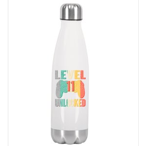 Level 11 Unlocked 11th Birthday Stainless Steel Insulated Water Bottle