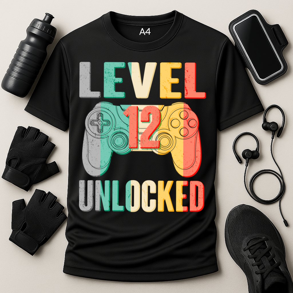 Level 12 Unlocked Twelve Years Old  Performance Shirt