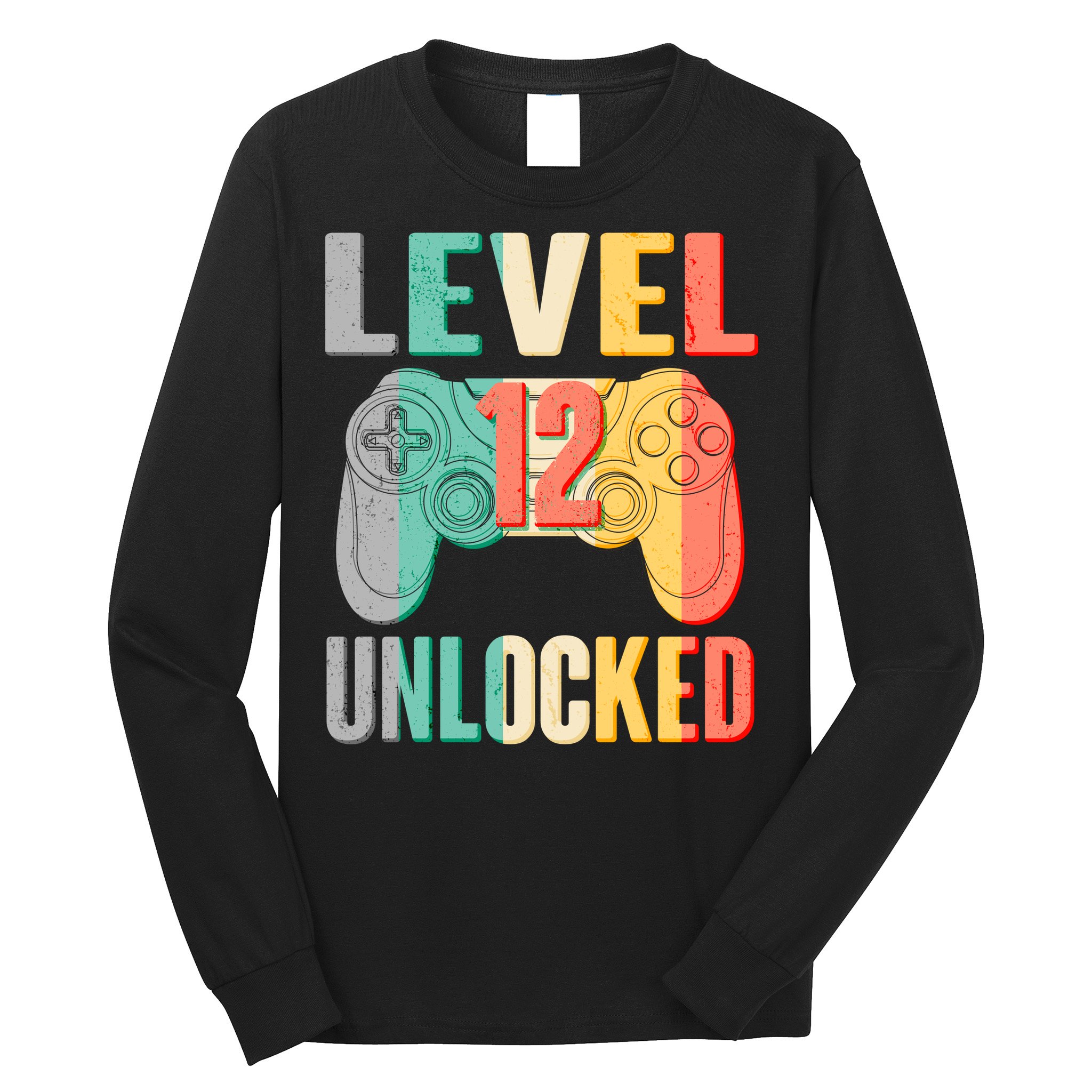 Level 12 Unlocked Twelve Years Old  Long Sleeve Shirt