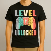 Level 12 Unlocked Twelve Years Old  T-Shirt